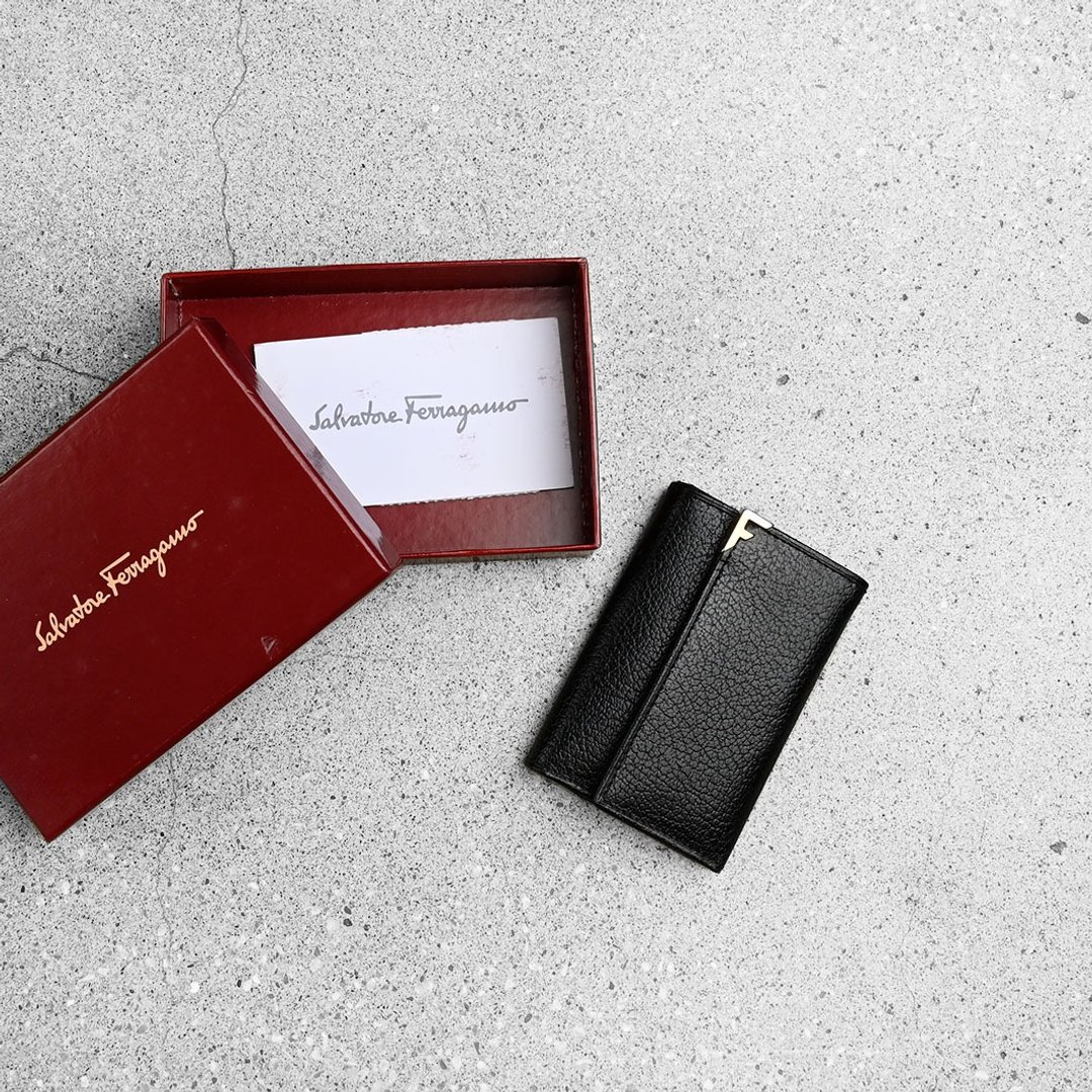 Salvatore Ferragamo 钥匙包 / Vintage 古着 - 其他 - 真皮 黑色