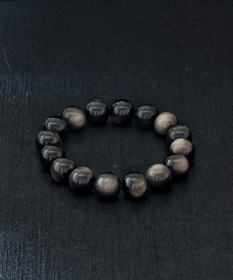 银曜石 12mm 水晶手链 ( HKA8053 ) - 手链/手环 - 水晶 