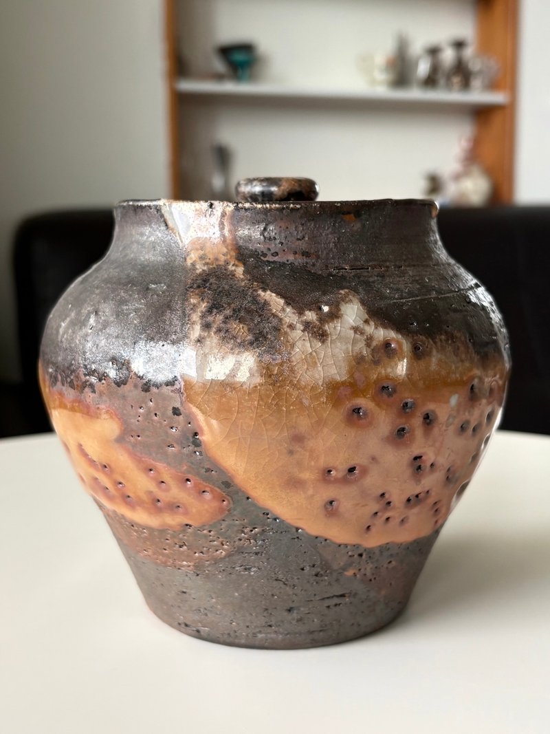 纯粹制陶 - 柴烧志野盖罐 - 茶具/茶杯 - 陶 