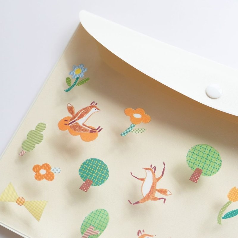 狐吉花园  | B5 多用途收纳袋 奶油白款 - 文件夹/资料夹 - 防水材质 