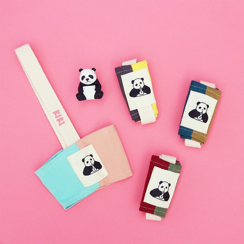 喝可乐のパンダ 饮料提袋 / 绢版手工印刷 - 手提包/手提袋 - 棉．麻 多色