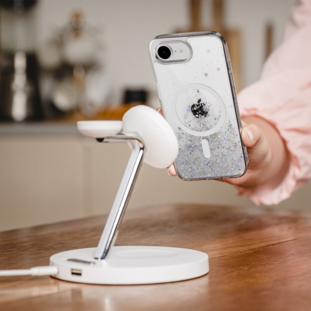 【适用最新 2026】iPhone17e/16e Starfield 立体星砂防摔手机壳 - 手机壳/手机套 - 塑料 