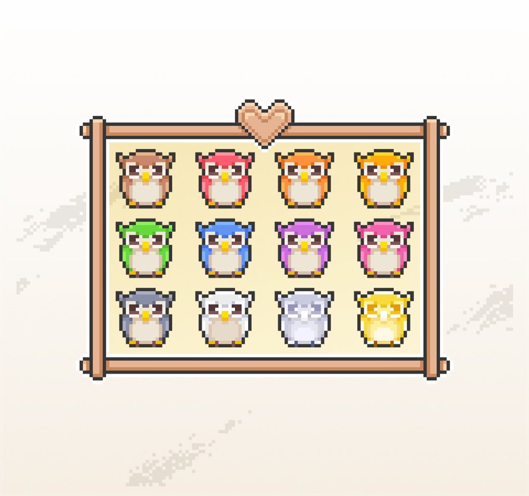 Twitch徽章下载 订阅者徽章 小奇点徽章 聊天徽章 像素猫头鹰 - Logo 设计/图案设计 - 其他材质 