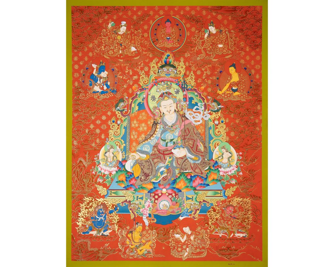 通过喜马拉雅唐卡绘画探索莲花生大师 - 墙贴/壁贴 - 其他材质 多色