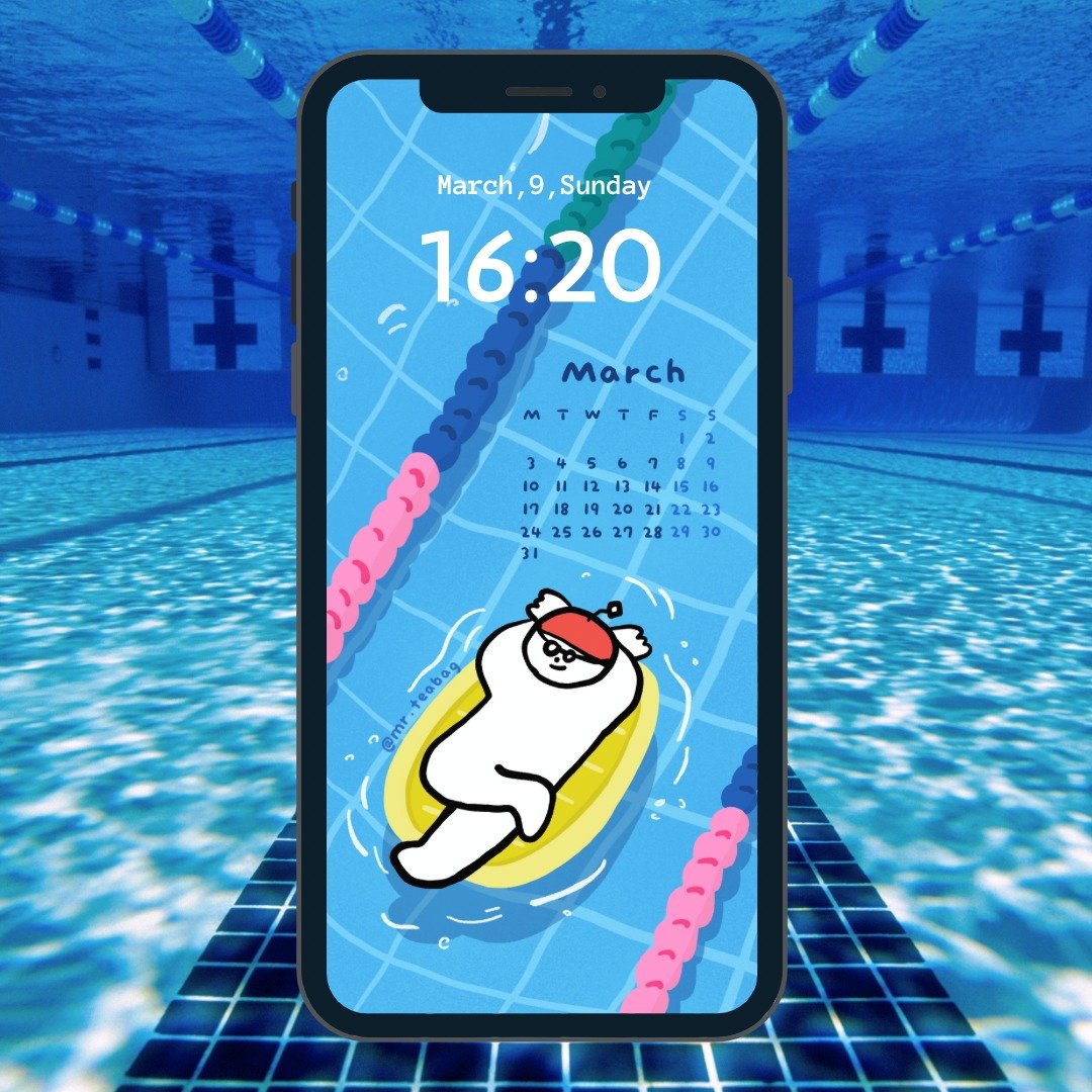 2025 三月壁纸 | 水上白日梦 | 手机 | 电子档 - 电脑手机桌布/贴图/App 图示 - 其他材质 
