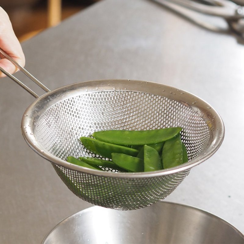 【柳宗理】 单柄漏杓19cm - 厨房用具 - 不锈钢 