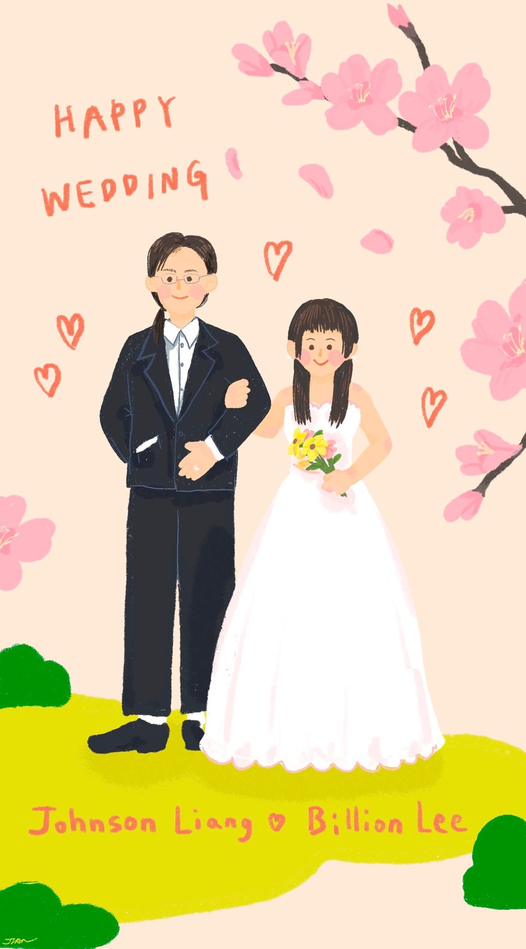 定制礼物・电子似颜绘 人物 / 家庭照 / 婚纱 / 小孩 - 电子手绘真人画像/绘画/插画 - 其他材质 