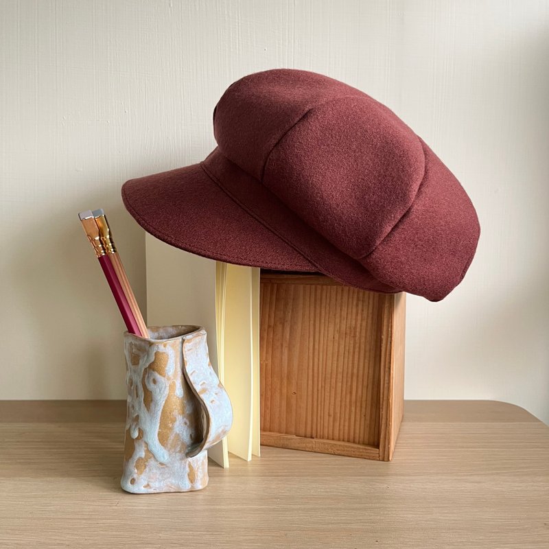 新品【EMANATE】职人羊毛报童帽*限量 2 顶 售完不补* - 帽子 - 羊毛 咖啡色