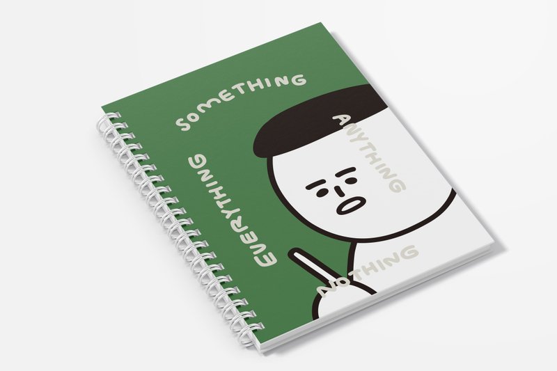 1G珍妮 | 空白硬壳双线圈笔记本 - 笔记本/手帐 - 纸 绿色