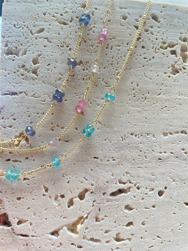 多巴胺彩宝手链 - 手链/手环 - 水晶 蓝色