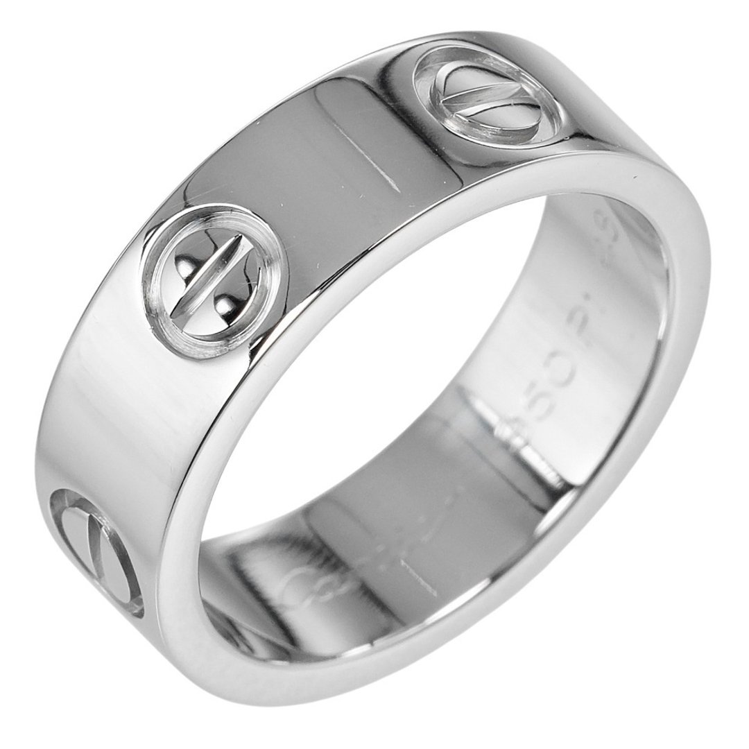 【日本直送】卡地亚  સ pyaar (LOVE) Classic Model 戒指 8号 指环 Pt950 铂金 约8.6g CARTIER【二手】A级 - 戒指 - 贵金属 银色