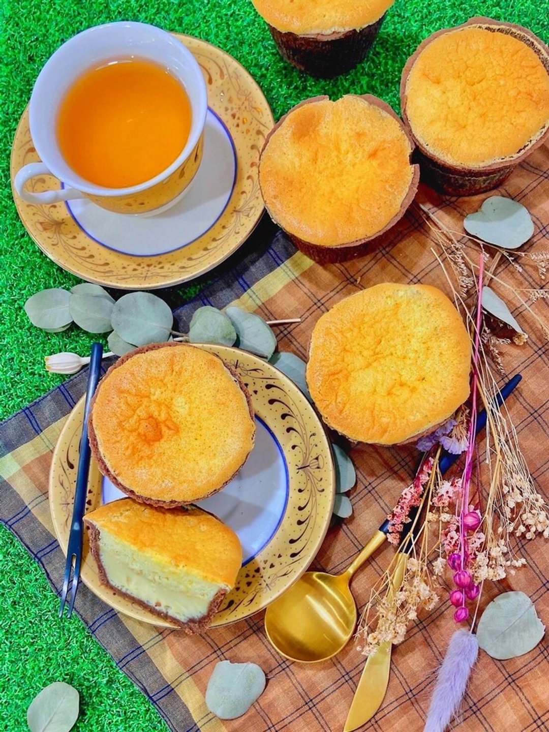 蜜柚布丁蛋糕塔・手作 DIY ・疗愈创意烘焙手作・平板教学 - 美食 - 新鲜食材 