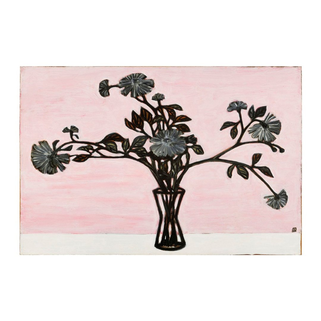 【艺术挂画】粉底瓶梅  / 常玉 - 海报/装饰画/版画 - 纸 粉红色
