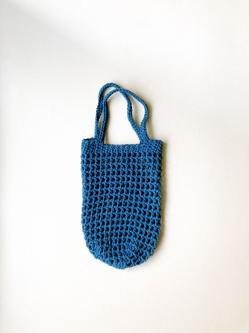 【现货】royal blue 环保杯袋 饮料提袋【选我选我不用等喔】 - 随行杯提袋/水壶袋 - 棉．麻 蓝色