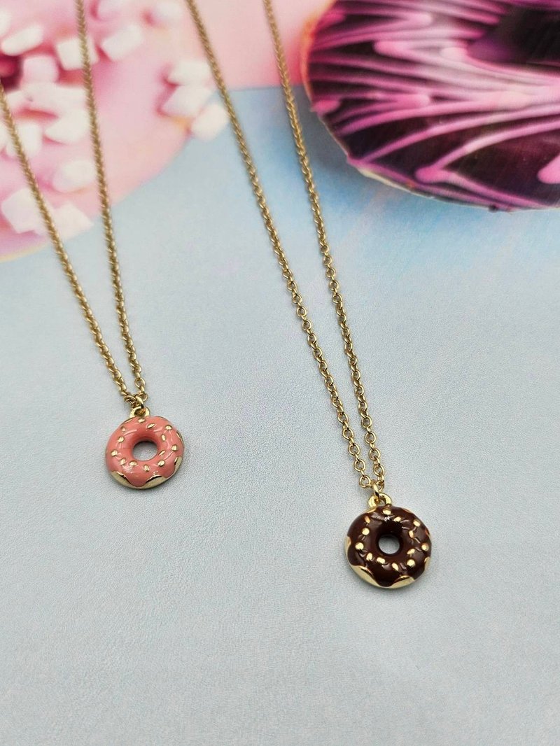 流行又可爱的食物项链 - 项链 - 其他金属 金色