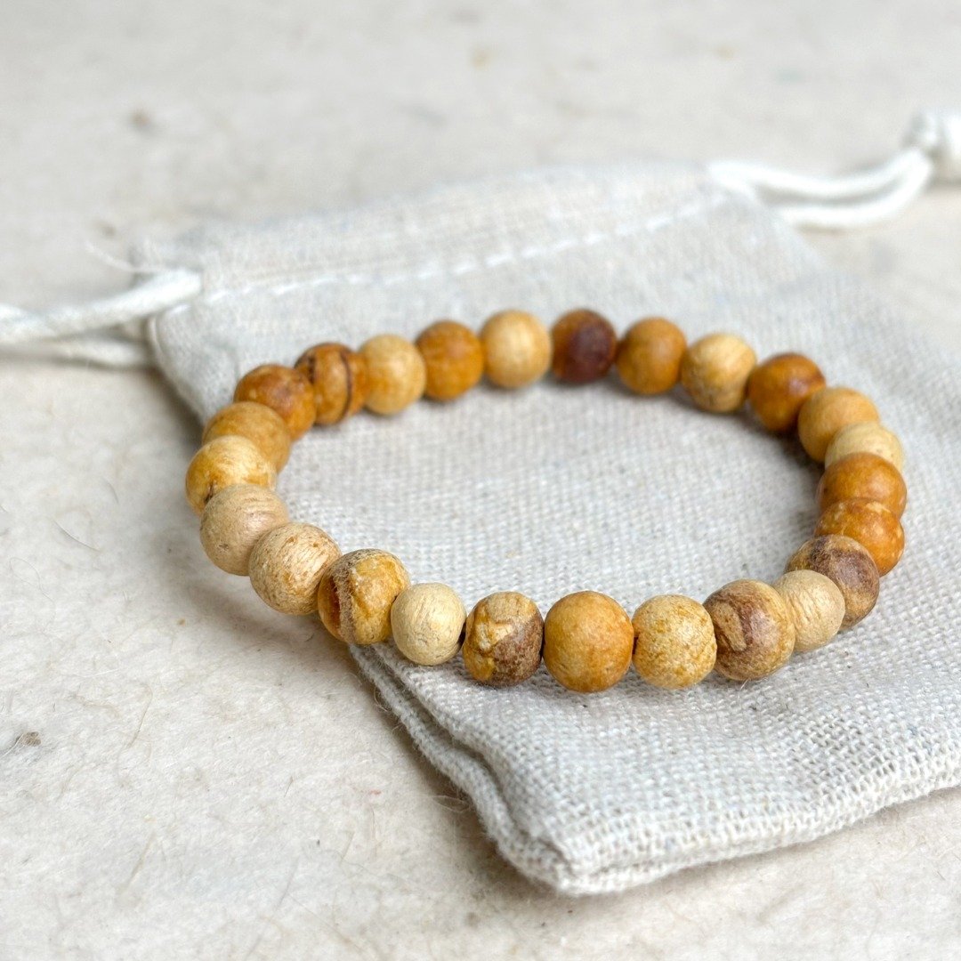 宁静之森秘鲁圣木手链 Palo Santo Bracelet - 香薰/精油/线香 - 植物．花 多色