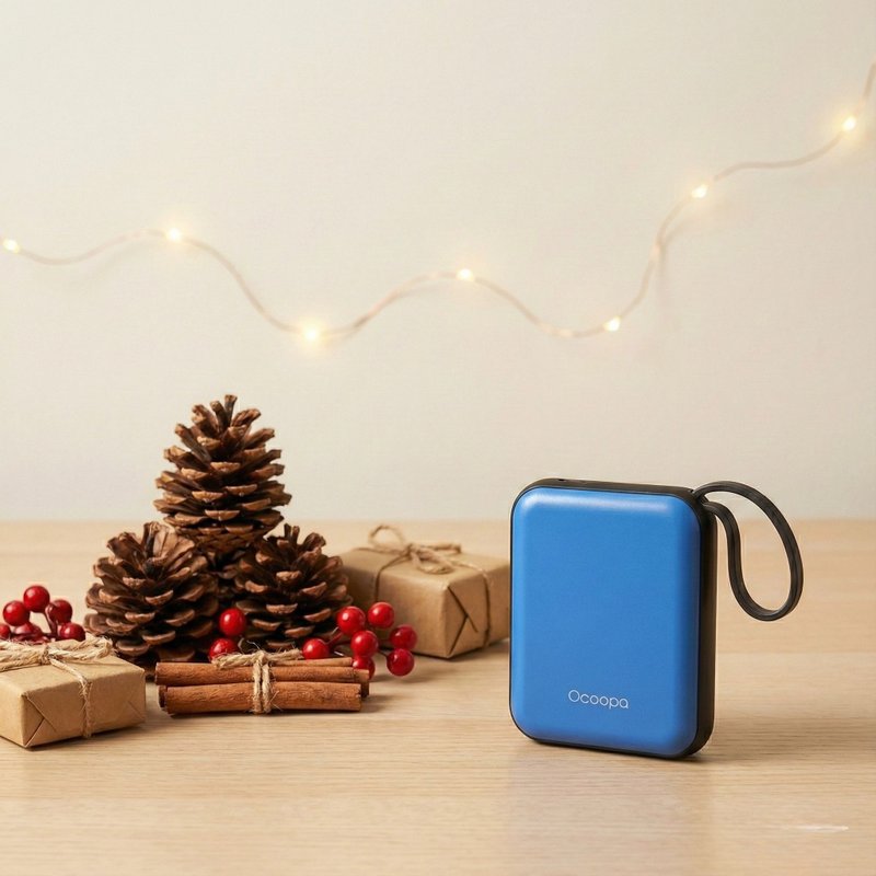 超迷你速热暖手宝│Ocoopa UT5 Nano│长续航暖蛋-蓝色 - 其他 - 其他金属 
