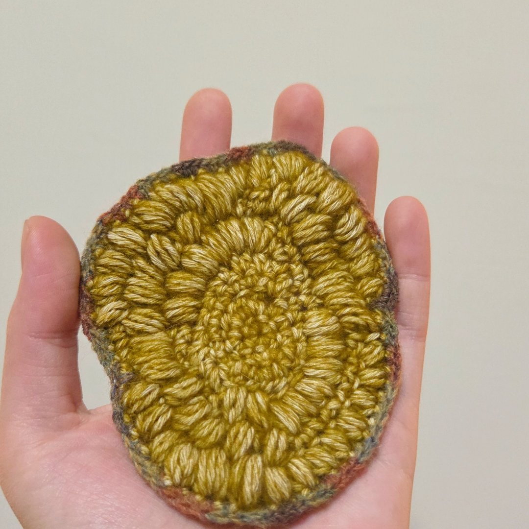 矿垫 小物垫 饰品垫 钩针小物 - 摆饰 - 棉 卡其色