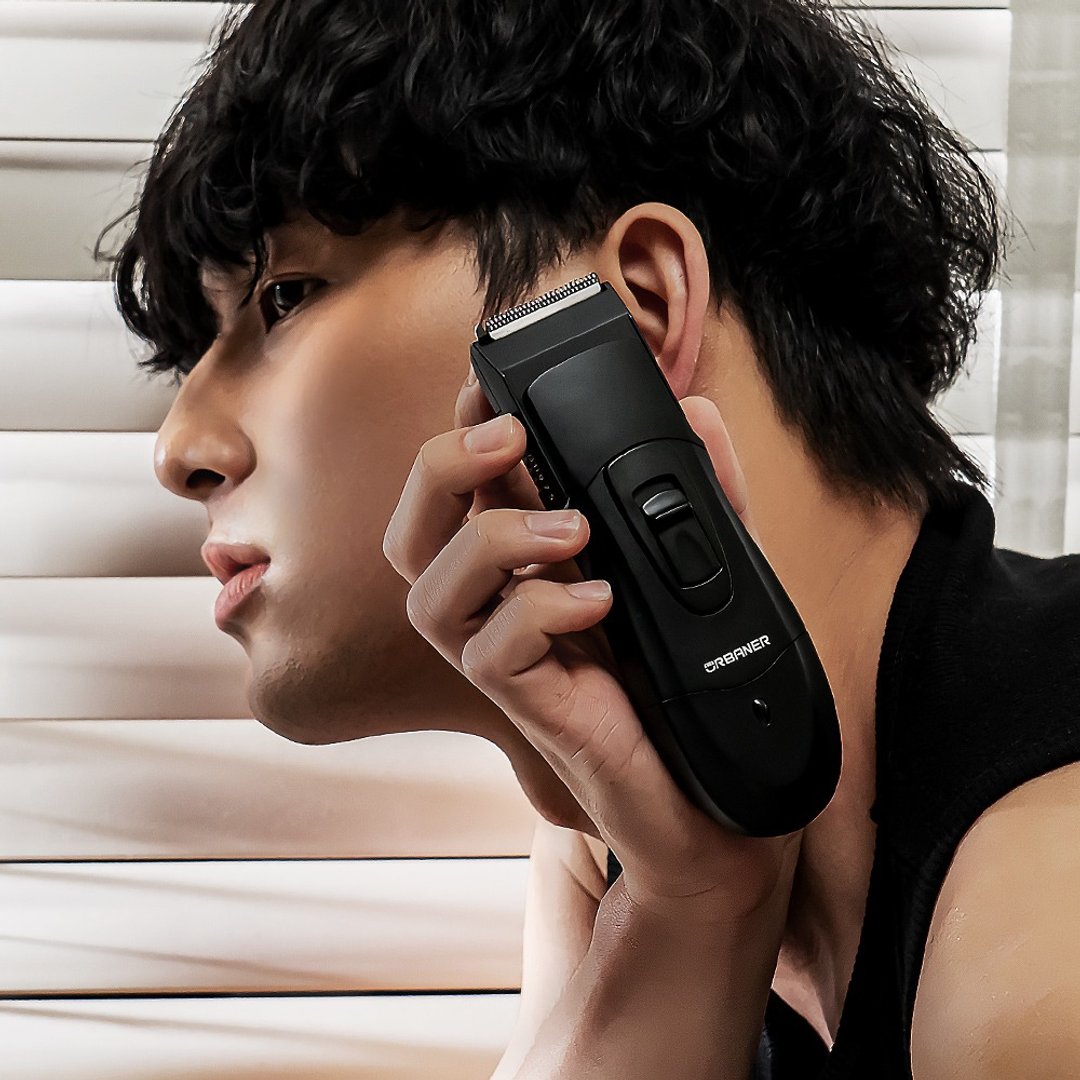 【男性除毛刀】奥本防水理毛器 私密处 + 理发 情人节礼物 - 男性清洁护肤品 - 防水材质 黑色