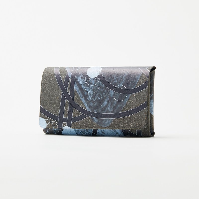 【STRiPESTONE_#A-02】双层名片夹　60张入 - 其他 - 真皮 灰色