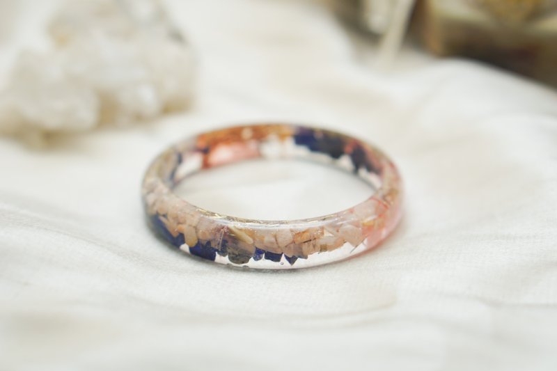 青金樱色【日常版手镯60mm】－魔法水晶净化奥根 - 手链/手环 - 树脂 多色