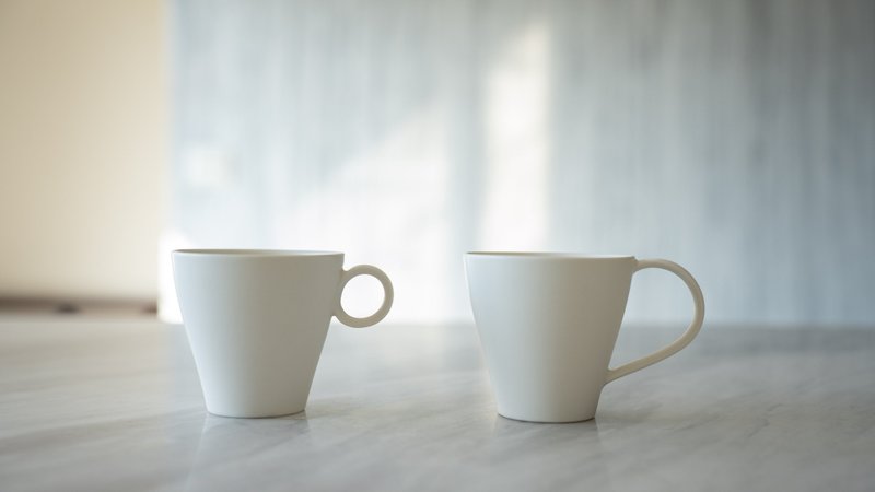 日本陶艺作家sue 手工作品 马克杯 白色 - 其他杯子 - 瓷 
