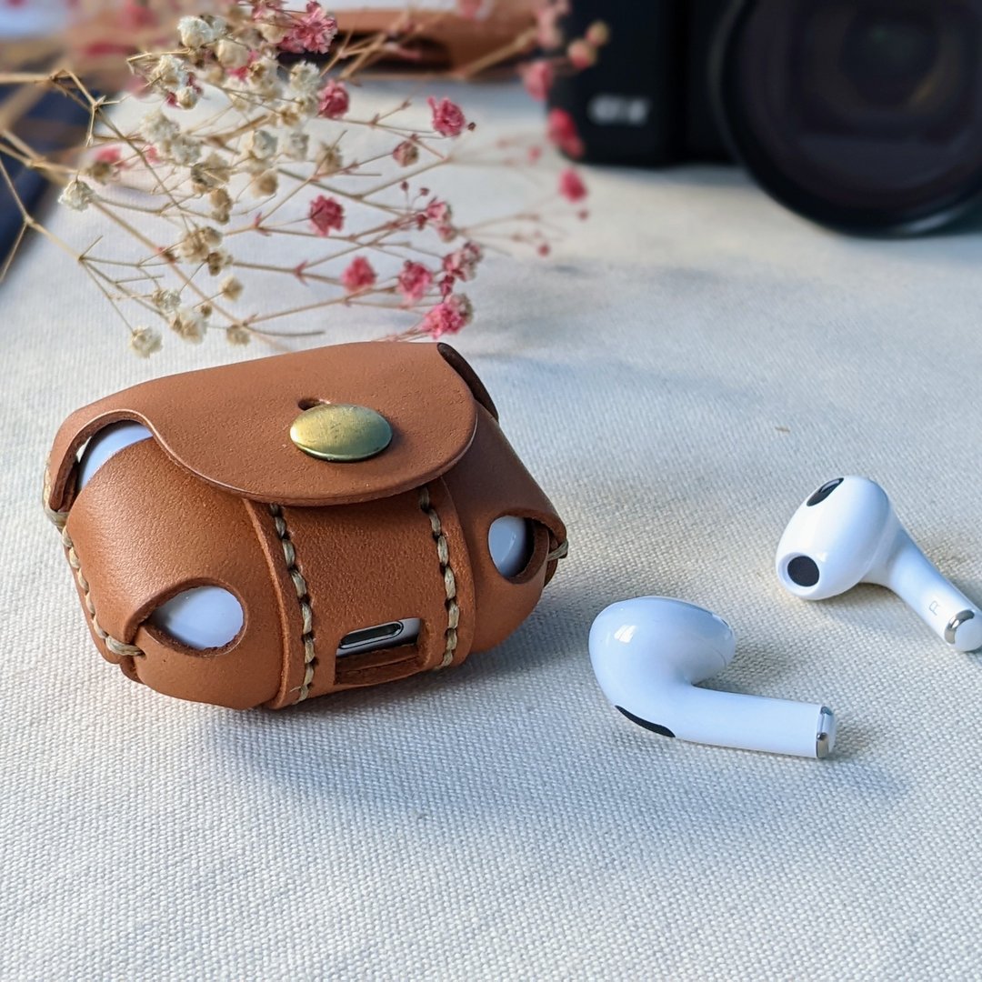 Airpods 3 苹果无线耳机 真皮 手工 保护套 皮套 - 耳机收纳 - 真皮 多色