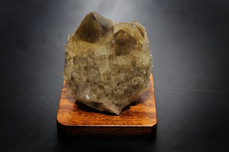茶晶柱(Brown Quartz)  烟晶柱/ 水晶/ 矿石/灵修/开运/招财/ - 摆饰 - 水晶 