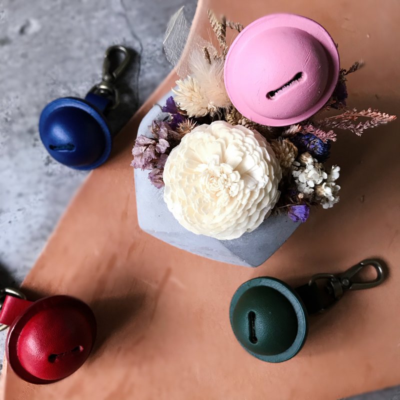 有声皮革铃铛 钥匙圈 吊饰 宠物配件 皮革手作 - 钥匙链/钥匙包 - 真皮 