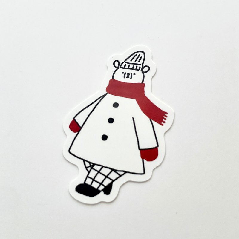 散步 贴纸 - 贴纸 - 纸 白色