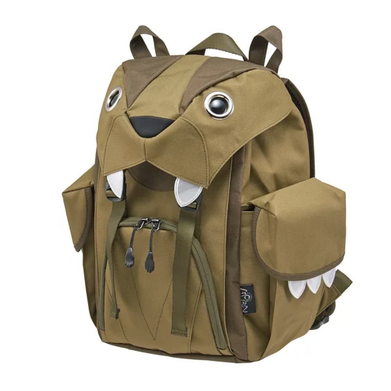 Morn Creations 正版可爱老虎后背包-绿色(M) (BC-202-GN) - 后背包/双肩包 - 其他材质 绿色