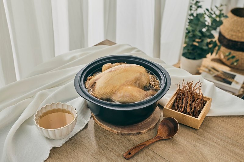 人蔘养生鸡汤(全鸡) - 料理包 - 其他材质 白色