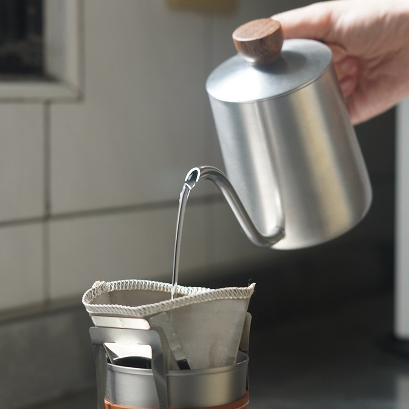 手冲入门最佳选择丨Driver 卓越细口壶-350ml - 咖啡壶/周边 - 不锈钢 银色