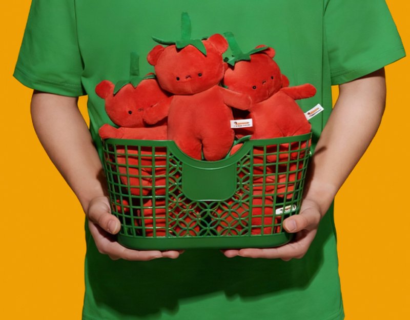 【番茄小熊】宠物发声陪伴/磨牙耐咬玩具 - 玩具 - 其他材质 红色