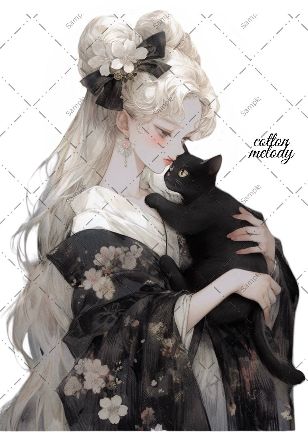 original sticker no.649 人物贴纸 原创贴纸 人物贴纸 女孩贴纸 原创人物贴纸 - 贴纸 - 纸 