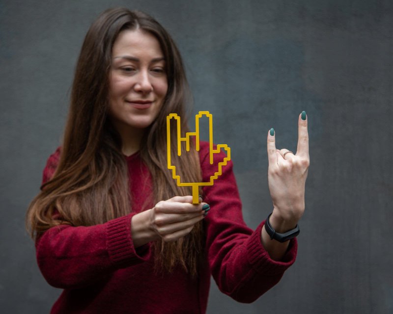 不寻常的书签 // ILY 我爱你像素风格 // 全球包邮 - 书签 - 其他金属 黄色