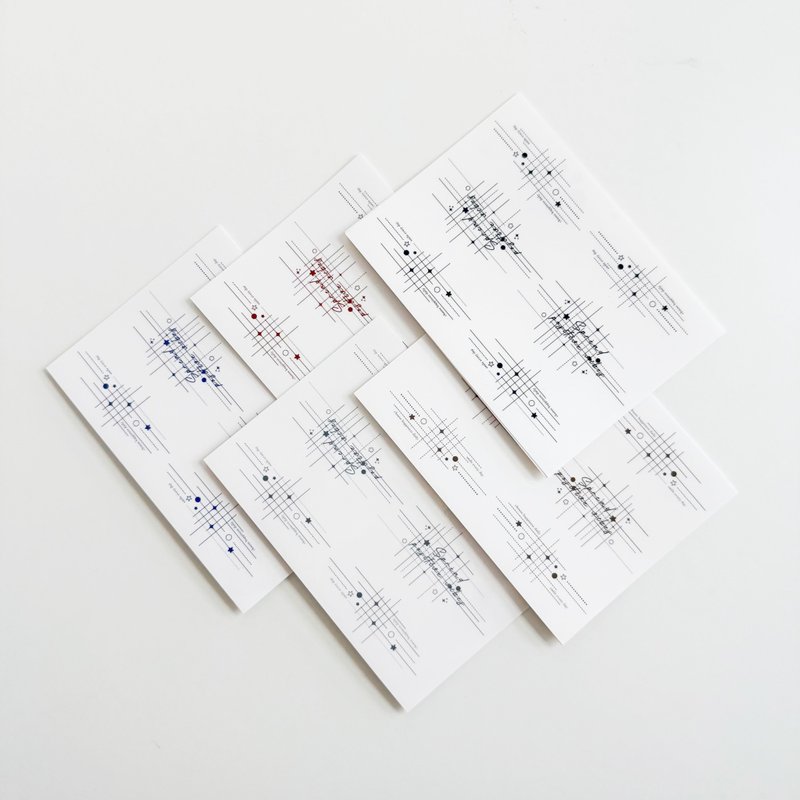 网红星空透明贴纸 - 贴纸 - 纸 