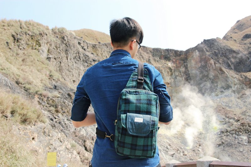 HARNS 肩背包 斜背包 - 侧背包/斜挎包 - 棉．麻 蓝色