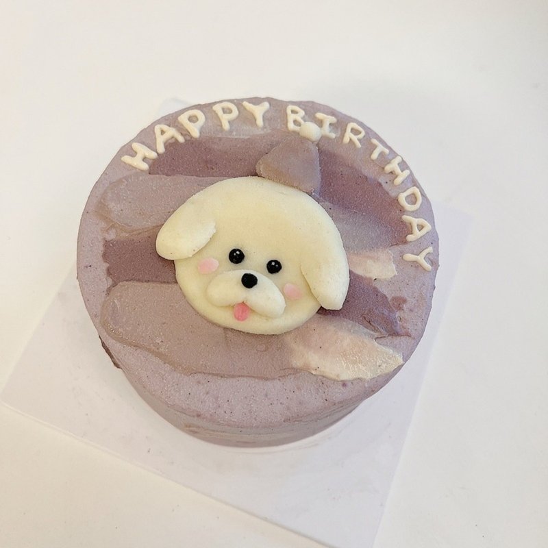 五寸微浮雕蛋糕*联系店家后再下单 - 猫罐头/鲜食 - 新鲜食材 