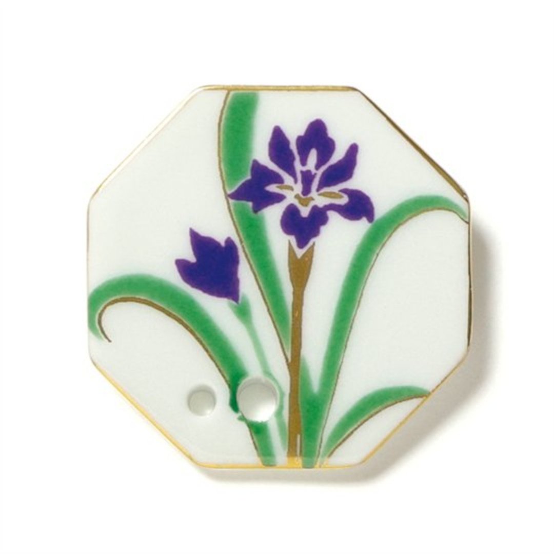 日本【松荣堂】瓷香台 Japanese Iris 日本鸢尾 - 香薰/精油/线香 - 瓷 