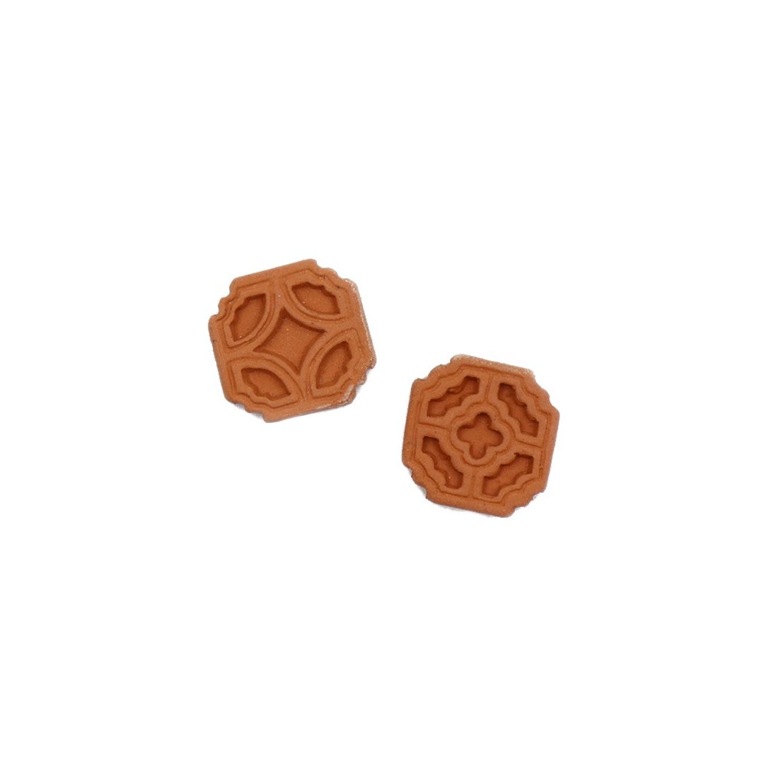 砖制小物件 1/12小花窗(未镂空) - 零件/散装材料/工具 - 其他材质 