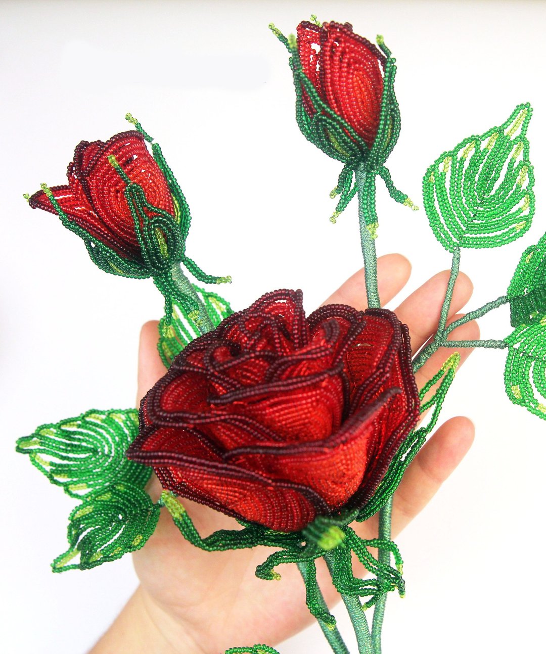 Digital Download - PDF | Beaded Flowers pattern |  Rose - 手工艺教程/工具书 - 其他材质 
