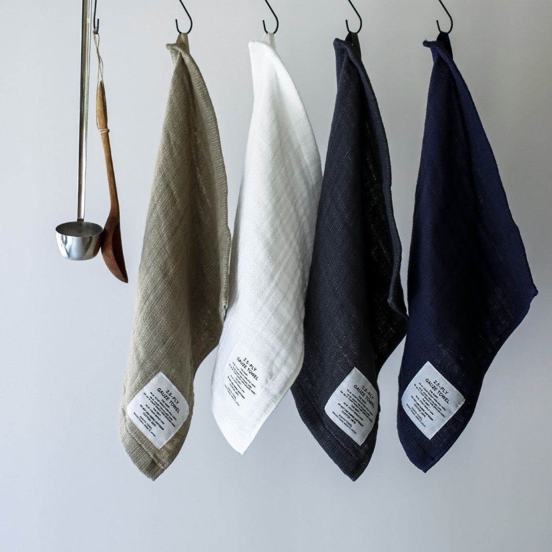 日本制 2.5-PLY GAUZE 100% 有机棉 手巾  by SHINTO TOWEL - 毛巾浴巾 - 棉 多色
