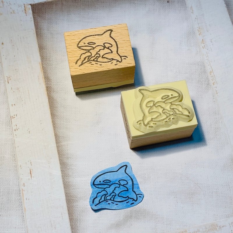 【手刻章】Ocean系列 虎鲸 III - 印章/印台 - 其他材质 