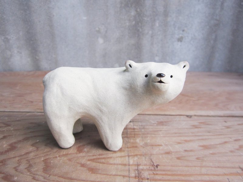 消失的北极-北极熊II - 摆饰 - 陶 