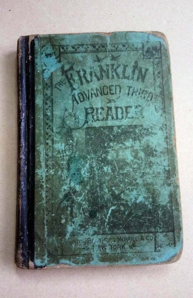 古董书-富兰克林进阶第三读本 - 刊物/书籍 - 纸 