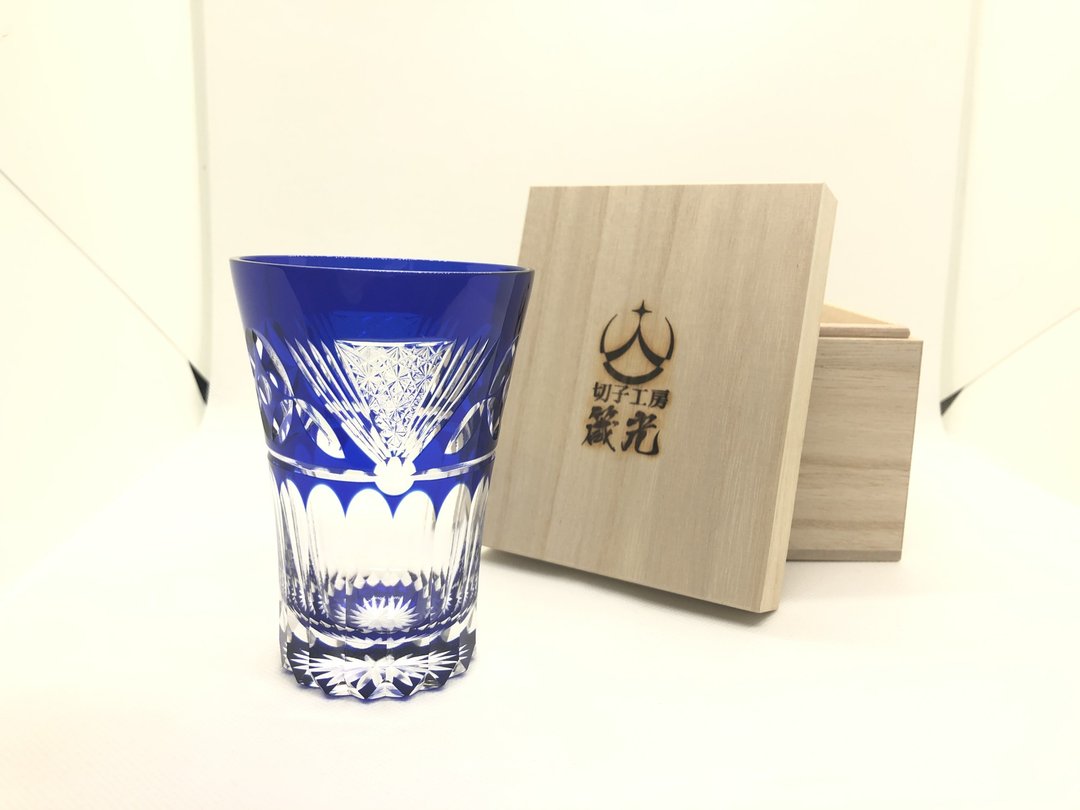 A tumbler tied to a ball cloisonne - 玻璃杯 - 玻璃 蓝色