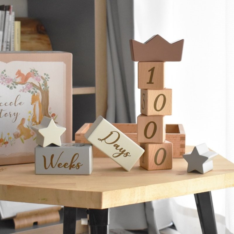 amanoppo Coccole 故事积木 - 玩具/玩偶 - 木头 多色