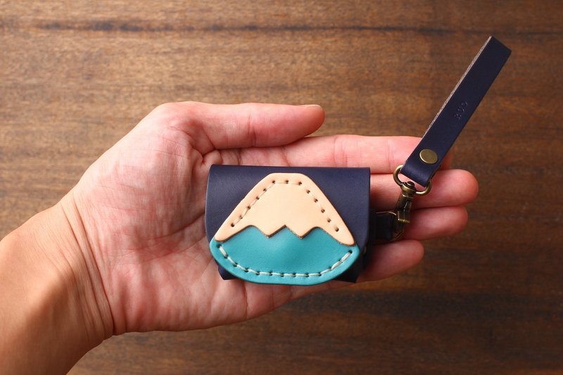 富士山 AirPods 苹果耳机 保护套 AirPods pro【免费刻字7个字】 - 耳机 - 真皮 