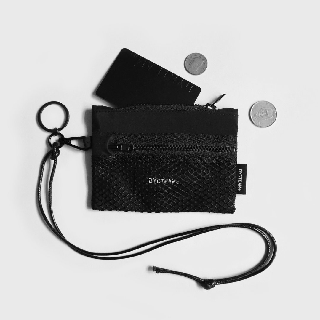DYCTEAM - RE NEW - WATERPROOF ZIP POUCH - 零钱包 - 尼龙 黑色
